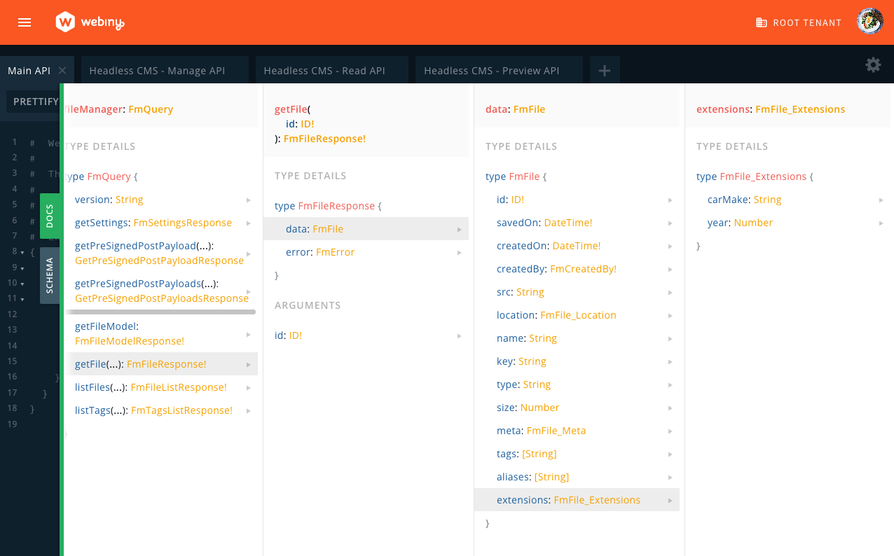 Custom fields in the GraphQL schema