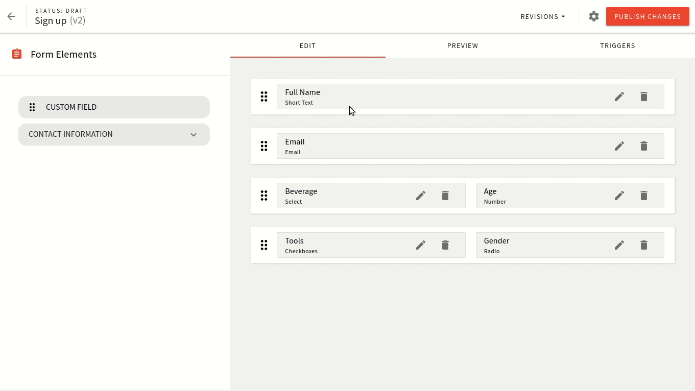 Webiny form builder preview